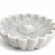 Handcrafted White Marble Indoor Water Fountain 15 Inch Tabletop Luxury Fountain